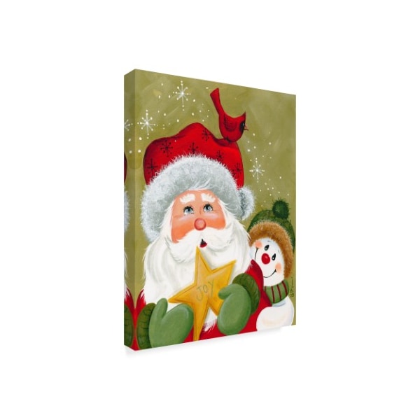 Beverly Johnston 'Santa And Friends Joy' Canvas Art,14x19